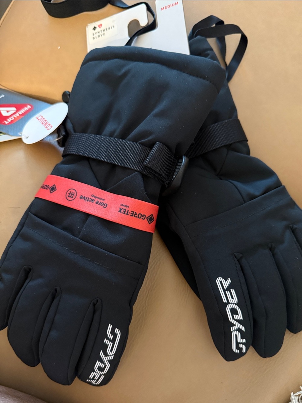 Spyder Black Insulated Gore-Tex Winter Ski Gloves